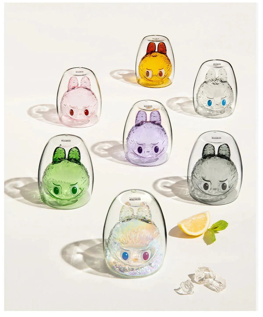 Original Popmart Labubu the Monsters CHEERS SERIES Double-walled Glass Blind Box