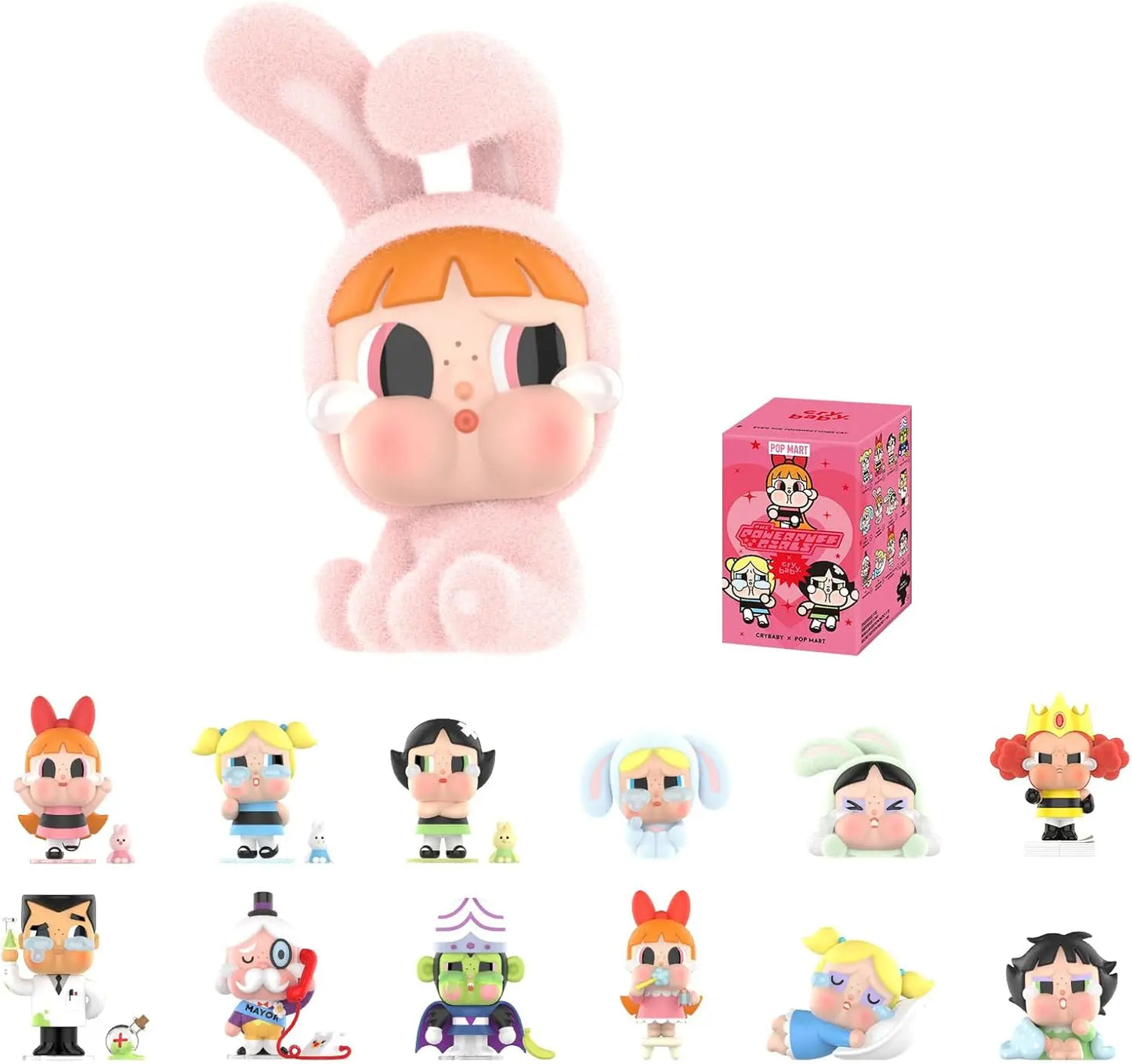 12PCS- POP MART Crybaby x Powerpuff Girls Series Figures Crybaby Blind Mystery Box