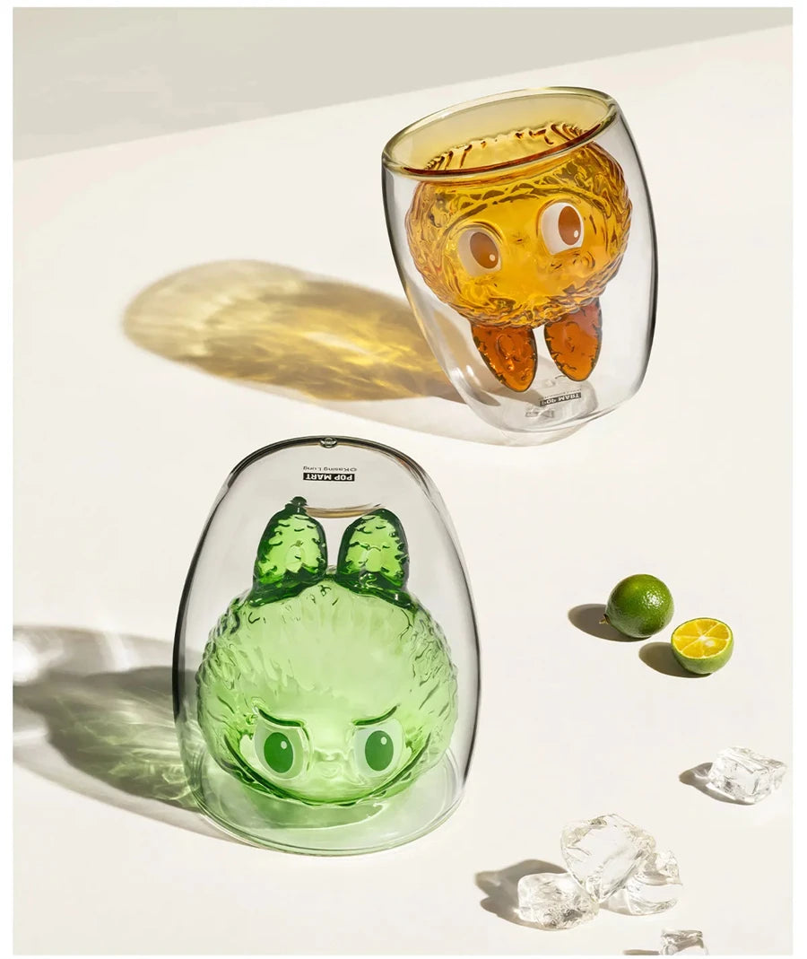 Original Popmart Labubu the Monsters CHEERS SERIES Double-walled Glass Blind Box