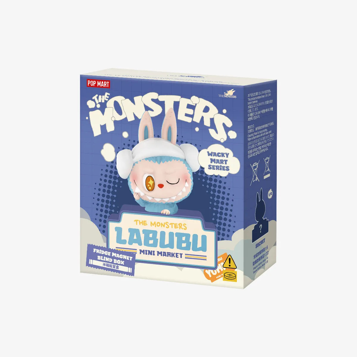 6PCS- Pop Mart Authentic Labubu the Monsters Wacky Mart Fridge Magnet Blind Box