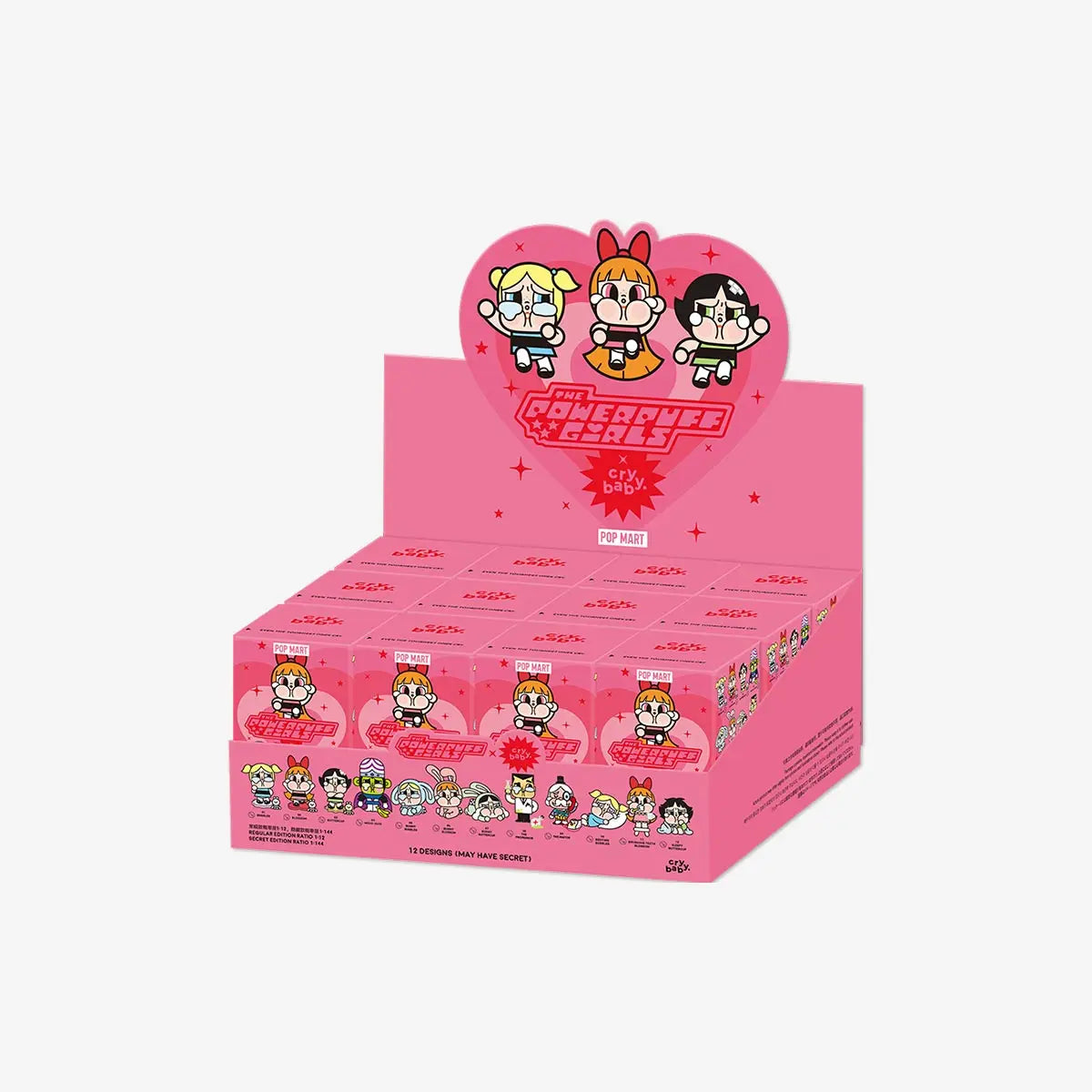 12PCS- POP MART Crybaby x Powerpuff Girls Series Figures Crybaby Blind Mystery Box