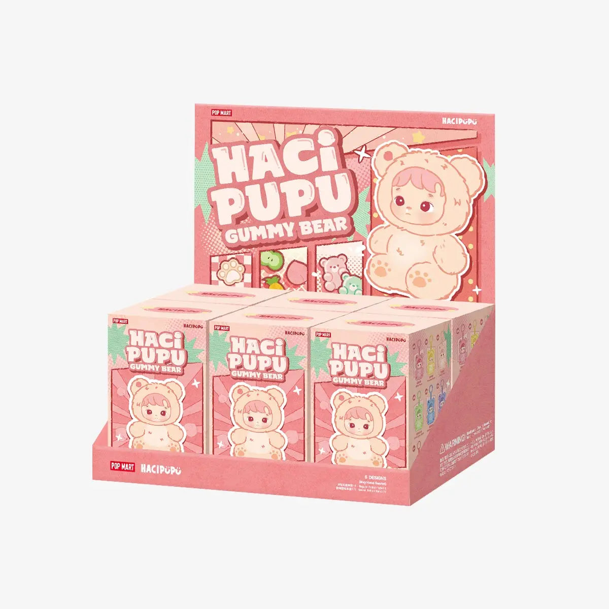 Original Popmart HACIPUPU Gummy Bear Series - Vinyl Plush Pendant Blind Box