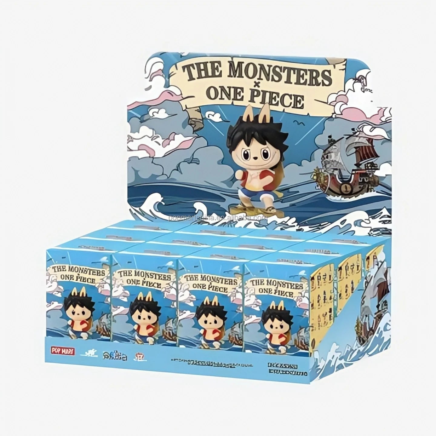 12 PCS - Authentic Labubu The Monsters x One Piece Series Blind Box