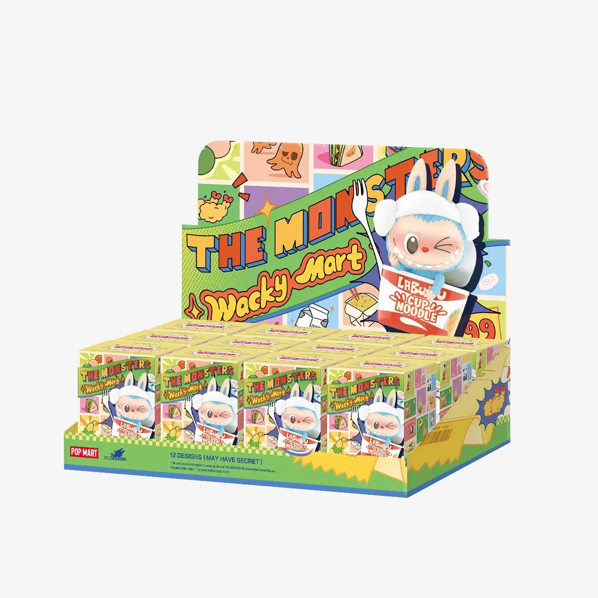 12 PCS- Authentic Labubu V3 Popmart the Monsters -Wacky Mart Series