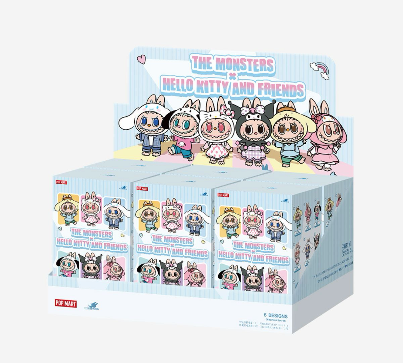 The Monsters x Hello Kitty and Friends Series - Vinyl Plush Pendant Blindbox