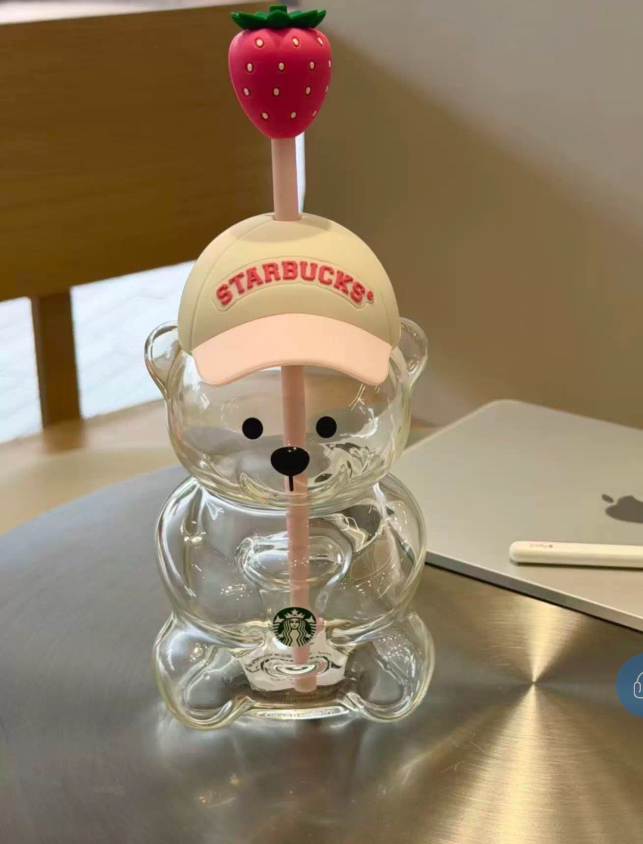 Starbucks Bearista Bear Pink Cup Strawberry Topper 2026