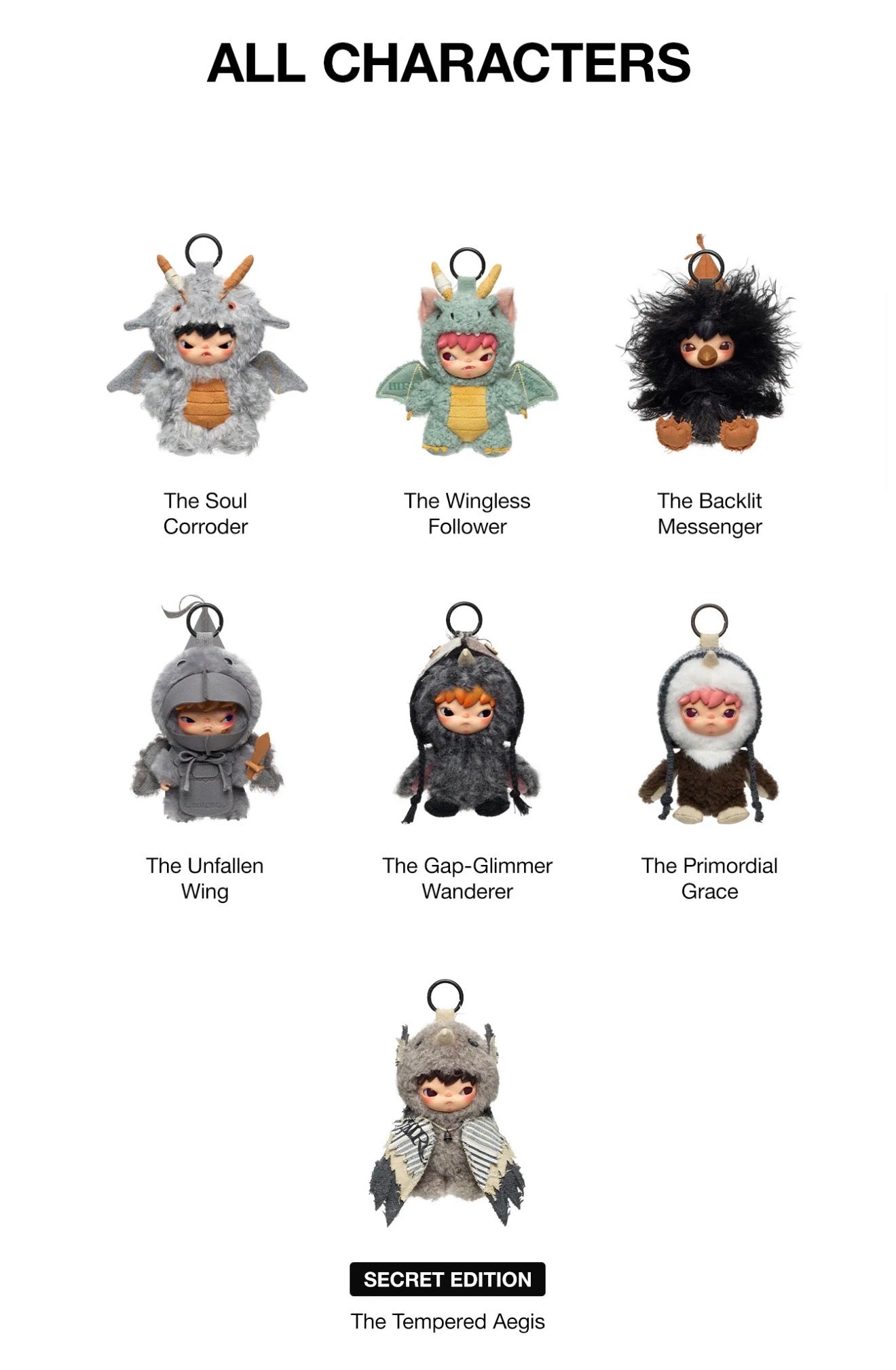 POP MART Hirono Mist Walker Plush Pendant Series
