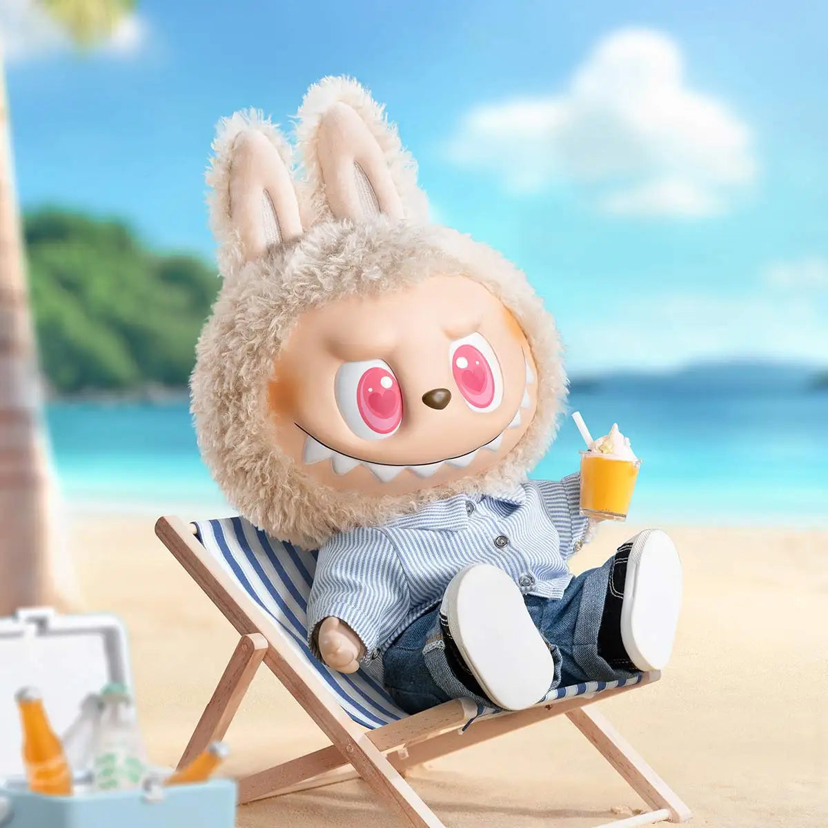 Authentic POPMART Labubu 40 CM Flip With Me Vinyl Plush Doll Collection with box