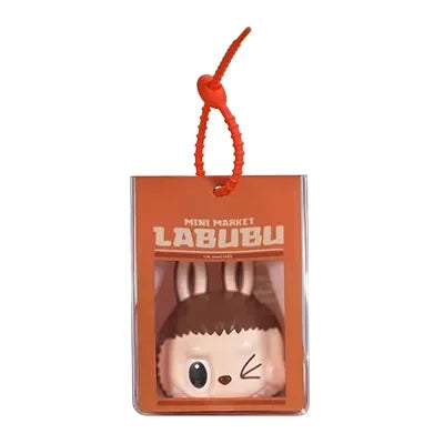 6 PCS - Pop Mart Original Labubu Wacky Mart Series - Squishy Charm Blind Box