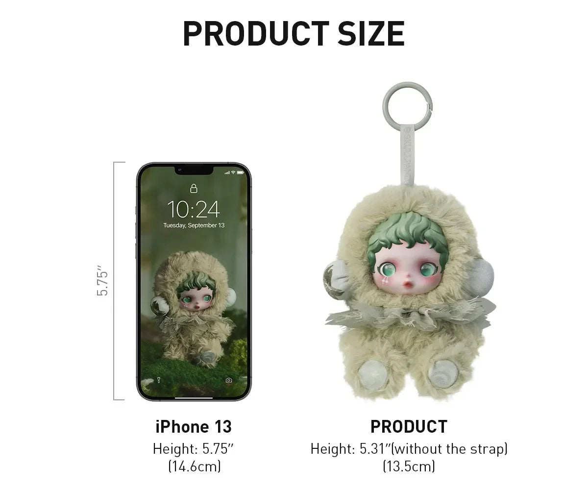 9PCS- Original Pop Mart Skullpanda L'impressionnisme Series Vinyl Pendant Plush Mystery Boxes