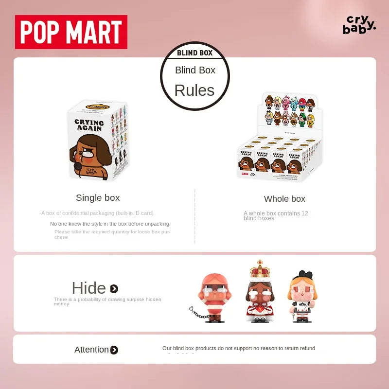 POPMART Hand-Made Blind Box CRYBABY Tears Factory Series
