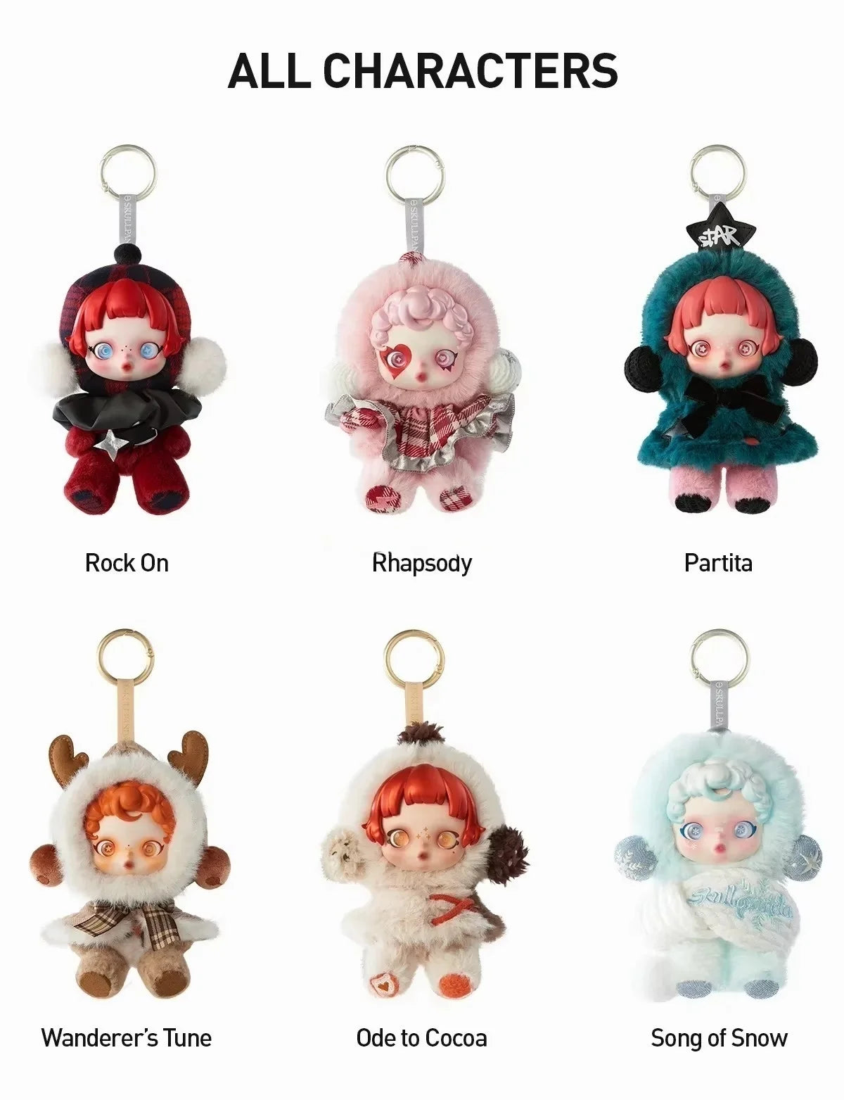 Authentic Pop Mart SKULLPANDA Winter Symphony Series Plush