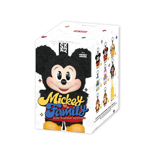 Original POPMART the Mickey Family Cute Together Keychain Series