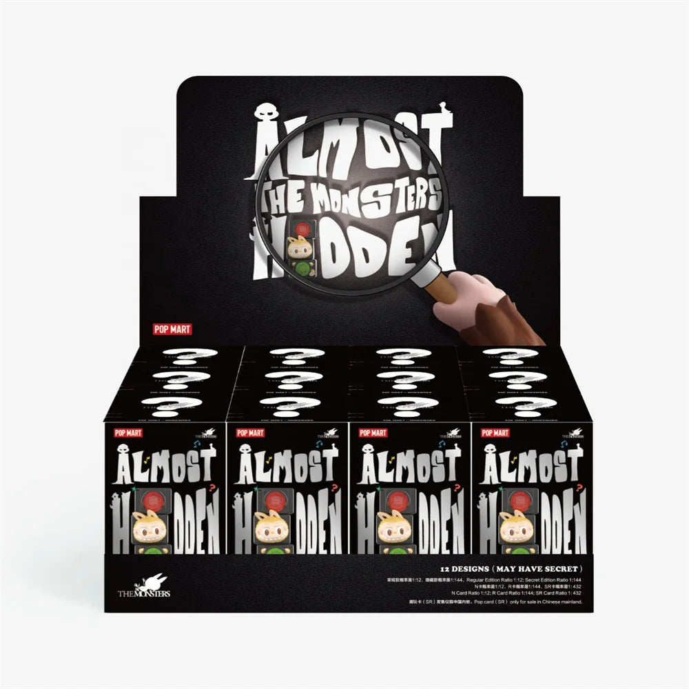 12 PCS - Popmart Authentic Labubu ALMOST HIDDEN Series -  Blind Mystery Boxes