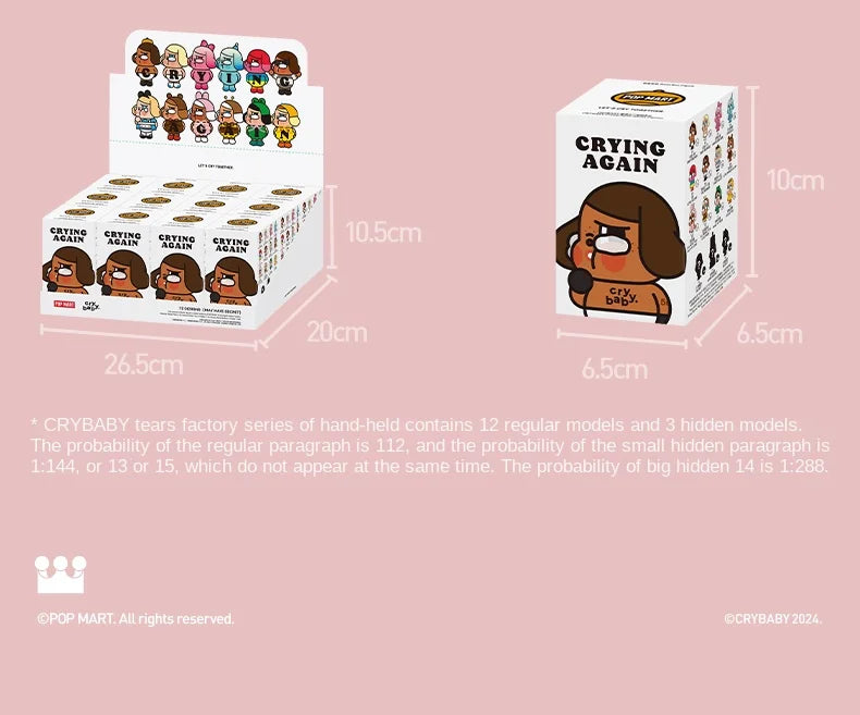 POPMART Hand-Made Blind Box CRYBABY Tears Factory Series