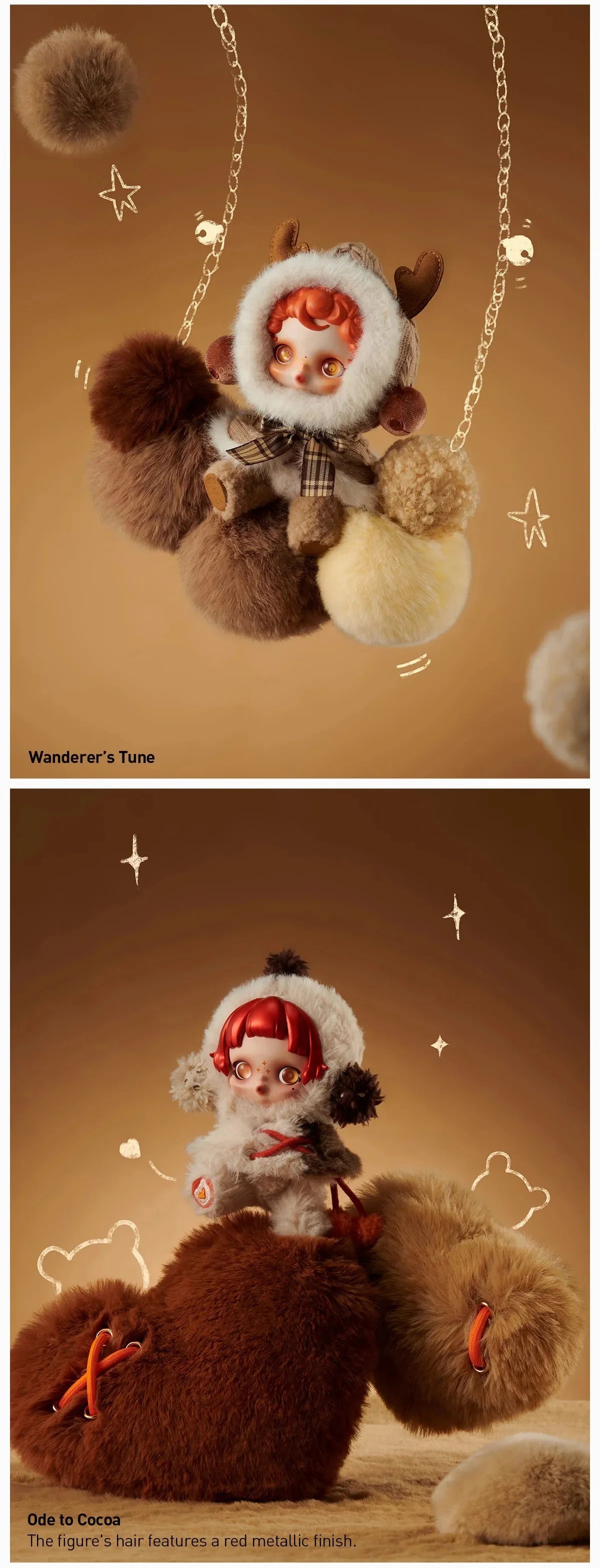Authentic Pop Mart SKULLPANDA Winter Symphony Series Plush