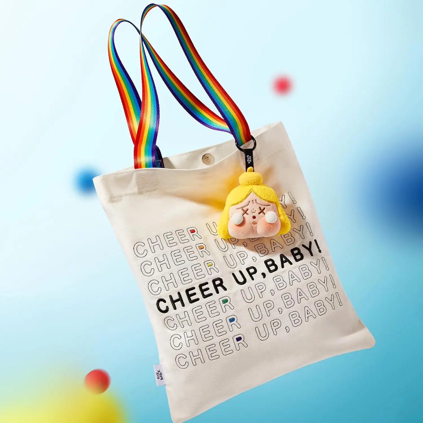 6PCS- Original Pop Mart CRYBABY Cheer up Baby Series Plush Toys Pendant - Blind Box Custom Figures