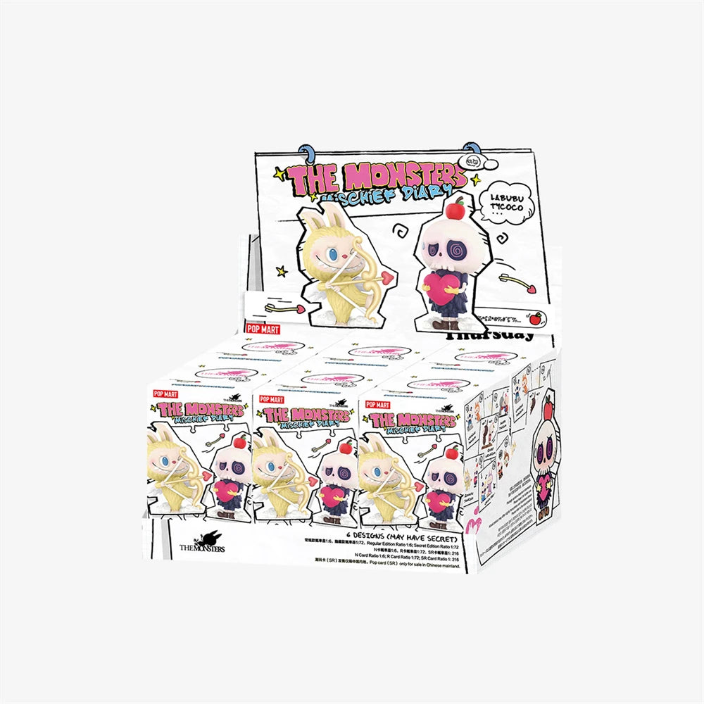 6 PCS - POP MART Monsters Mischief Diary Series - Mystery Box Set
