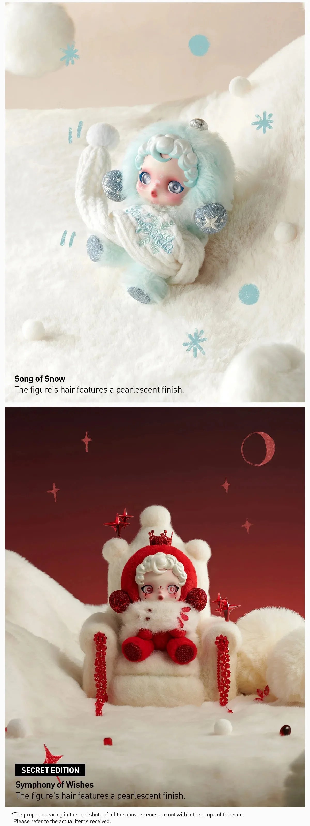 Authentic Pop Mart SKULLPANDA Winter Symphony Series Plush