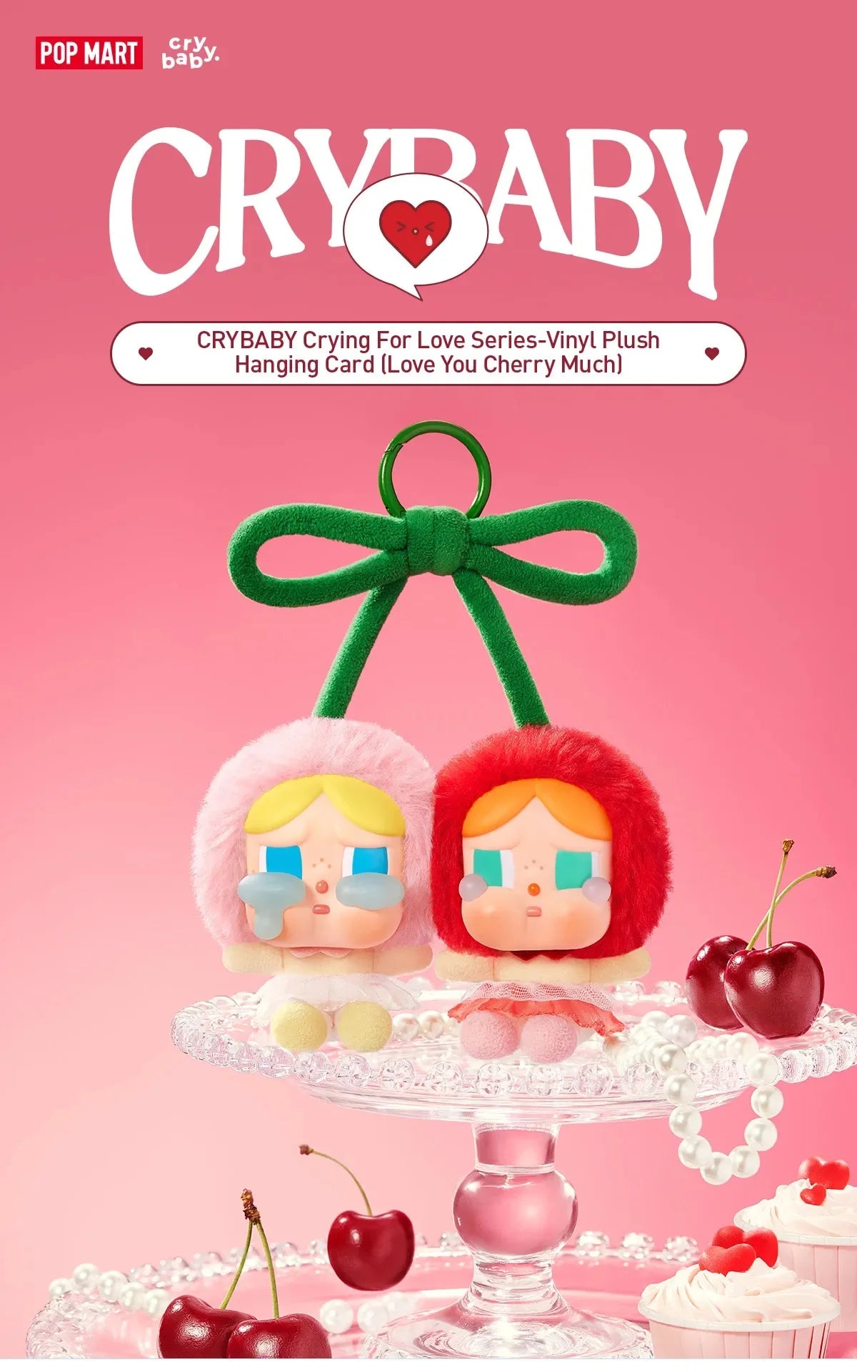 Original Popmart CRYBABY Crying Love Series Vinyl Plush