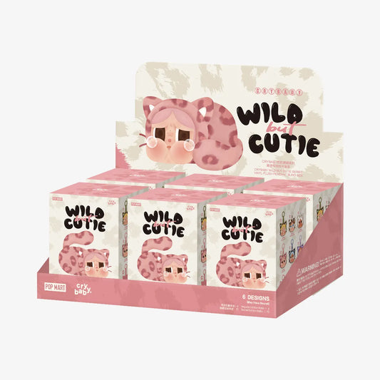6PCS/ Original Popmart Crybaby Wild but Cutie Series Vinyl Face Plush Toys Blind Mystery Boxes