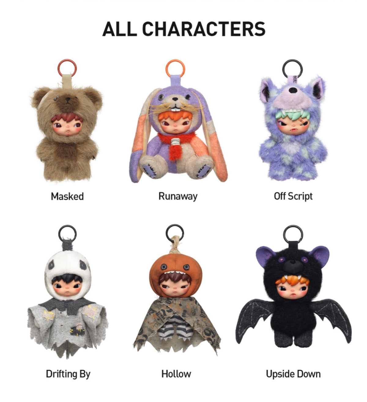 Hirono After Dark Series Plush Doll Pendant
