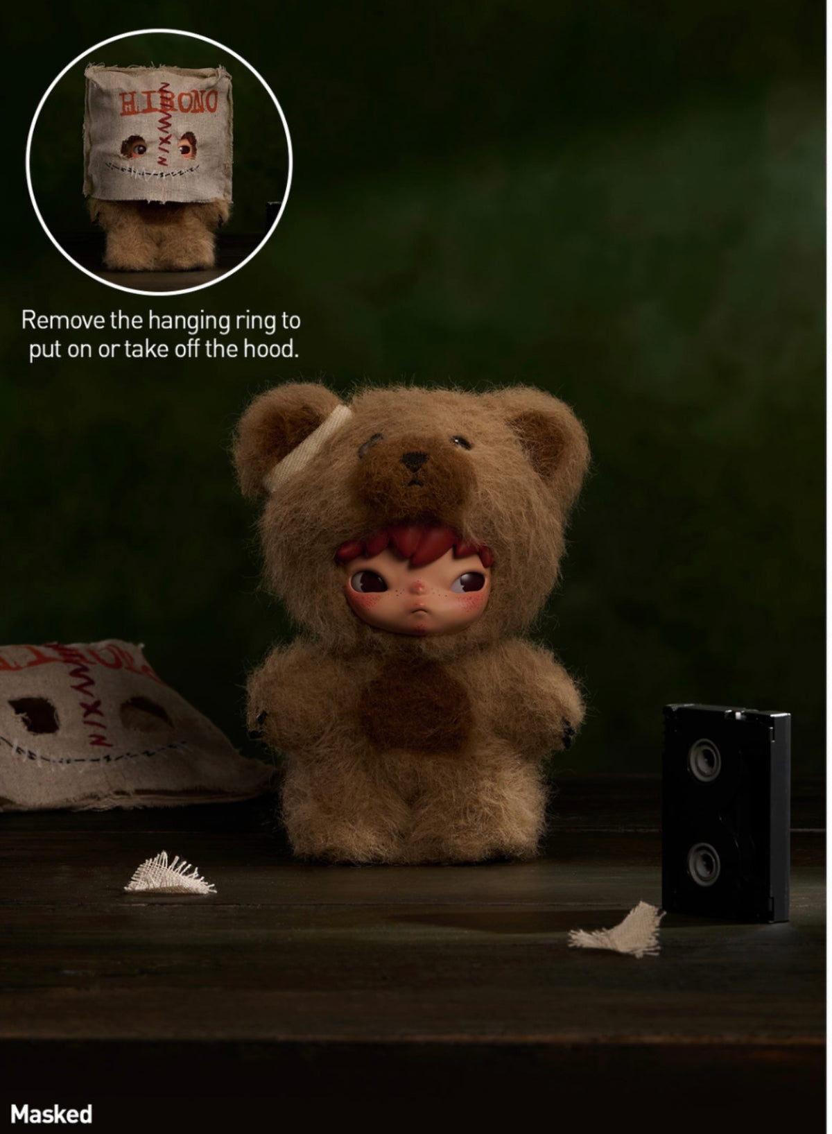 Hirono After Dark Series Plush Doll Pendant