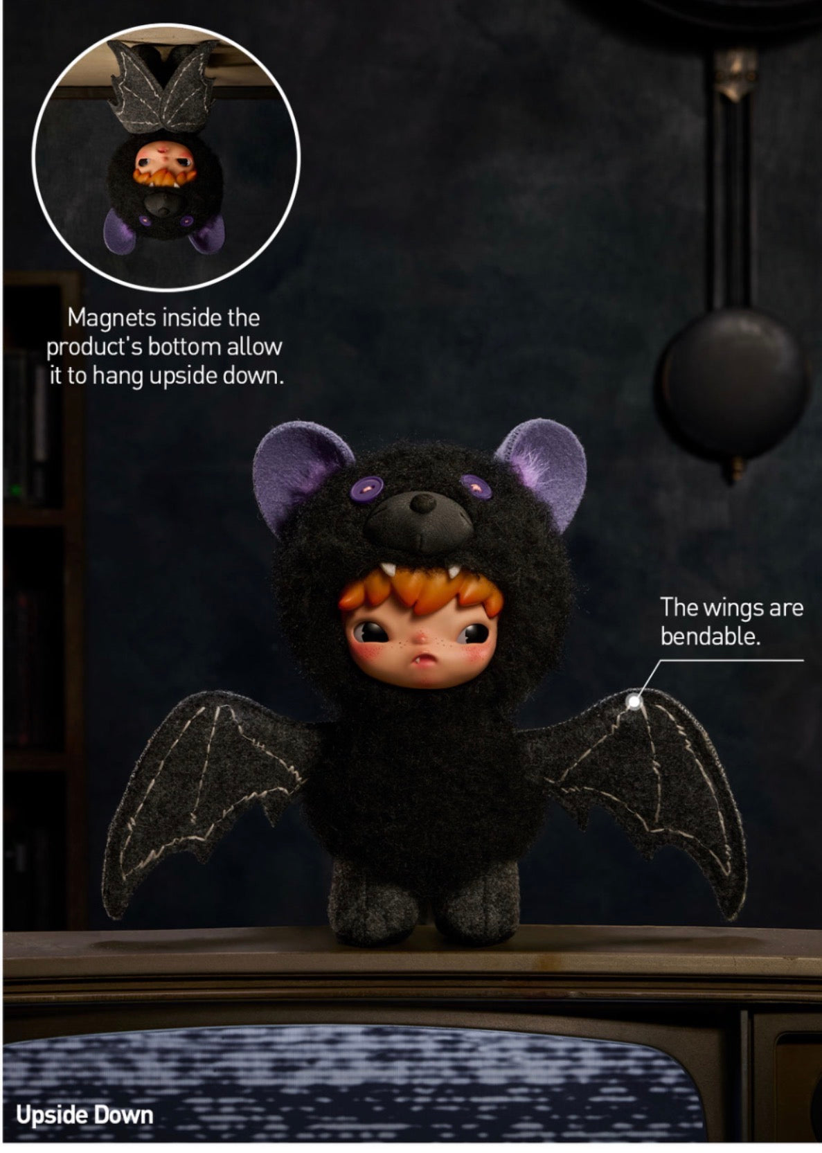 Hirono After Dark Series Plush Doll Pendant