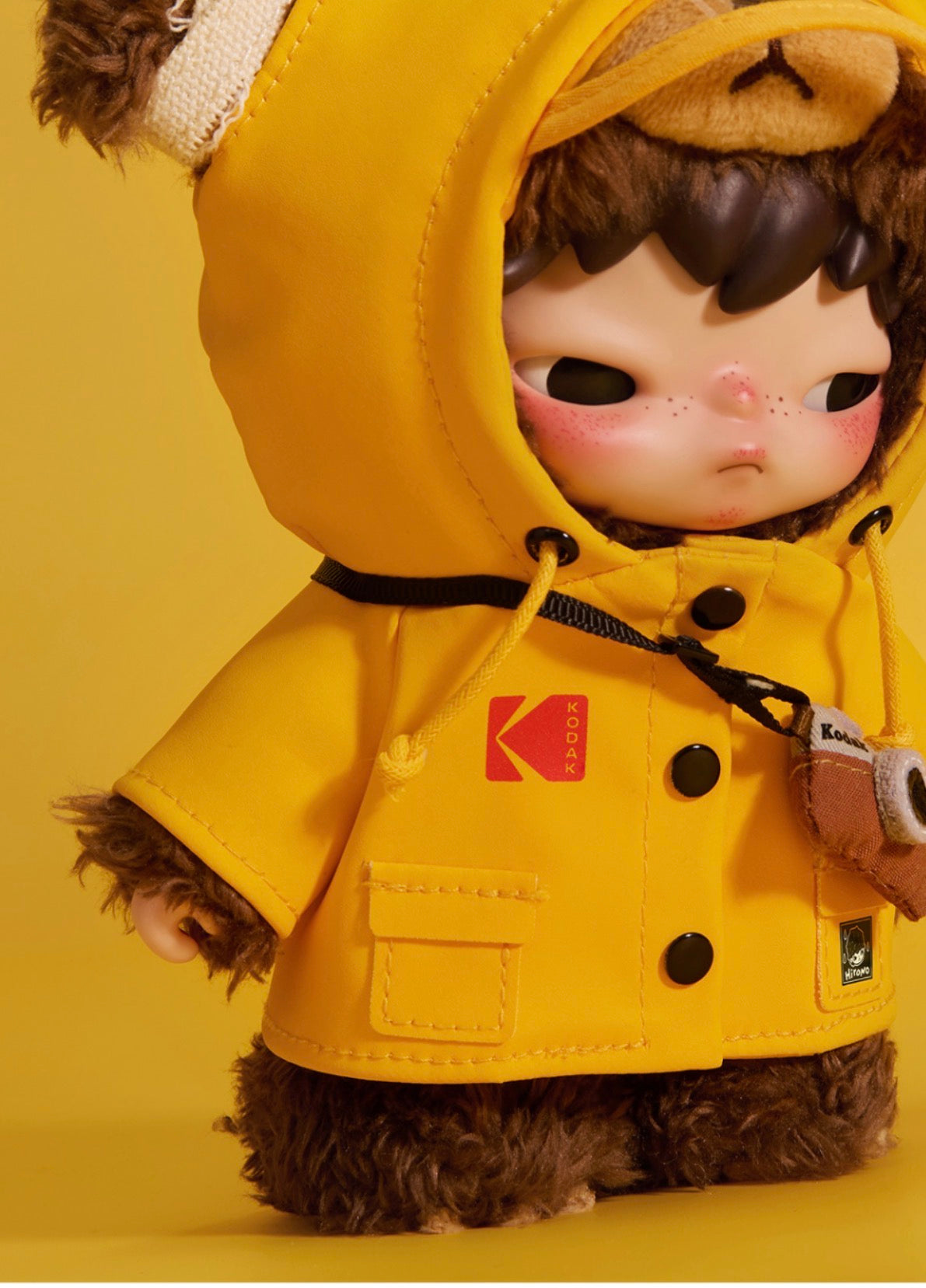 Hirono × Kodak Click Bear Plush Doll Pendant